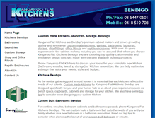 Tablet Screenshot of kitchensbendigo.com.au